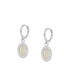 Pendientes 'Ovale' de Piedra de Luna