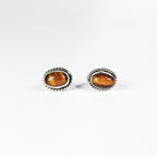 Pendientes Óvalo Ojo de Tigre y Plata de Ley 925