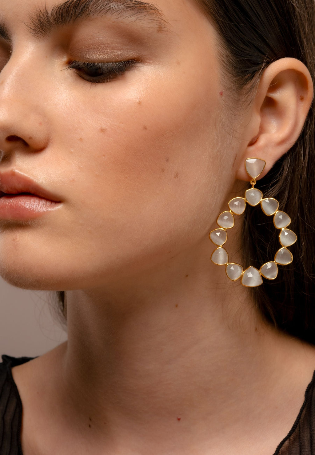 Pendientes Palmira Blancos