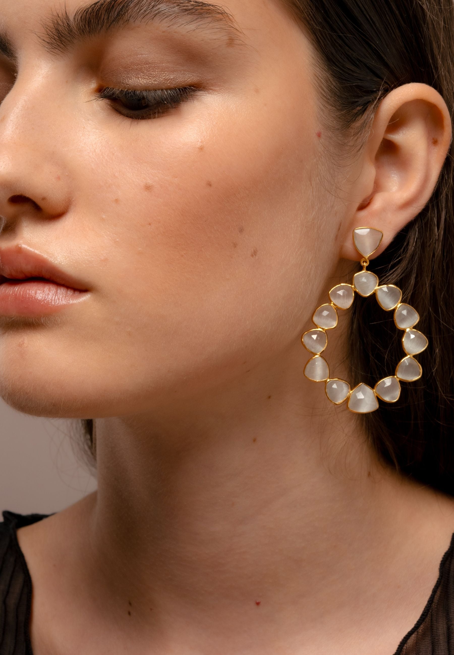 Pendientes Palmira Blancos