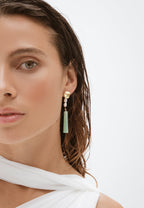 Pendientes Melina Aguamarina