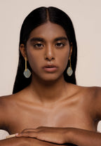 Pendientes Bindu Aguamarina