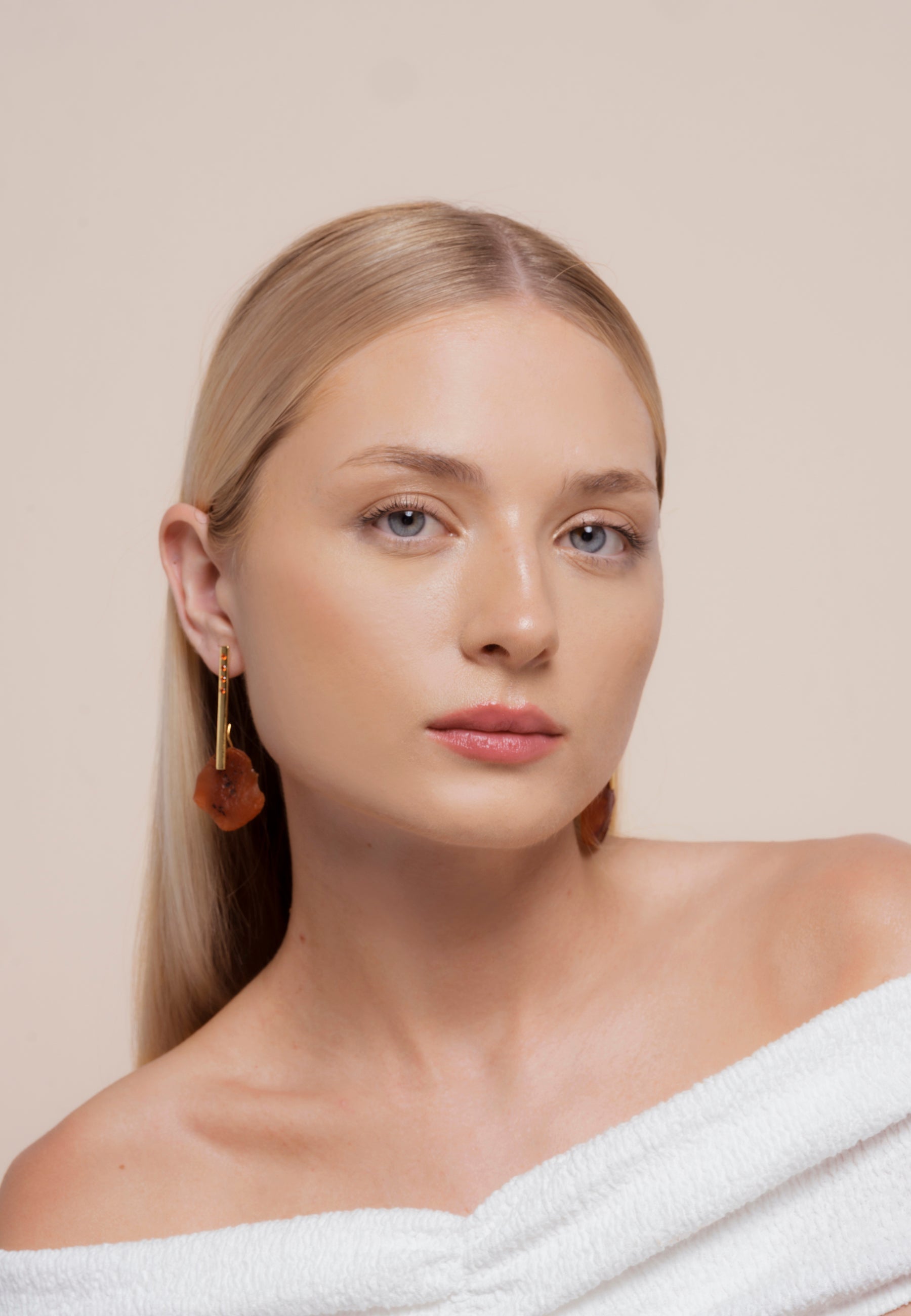 Pendientes Bindu Naranja