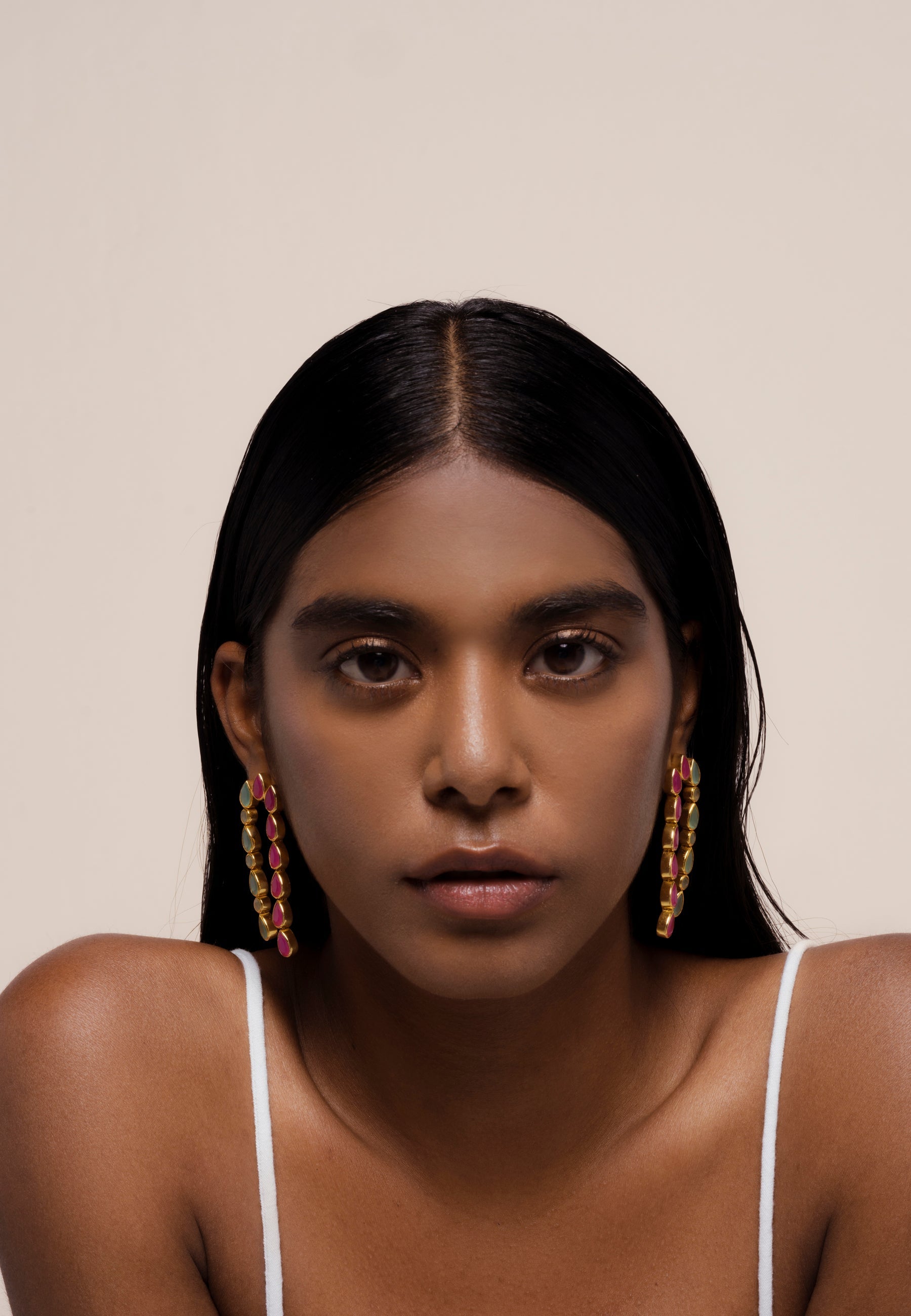 Pendientes Samsara Aguamarina