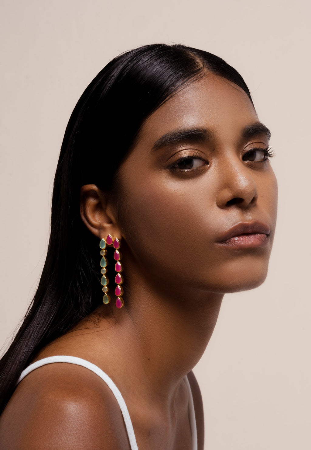 Pendientes Samsara Aguamarina
