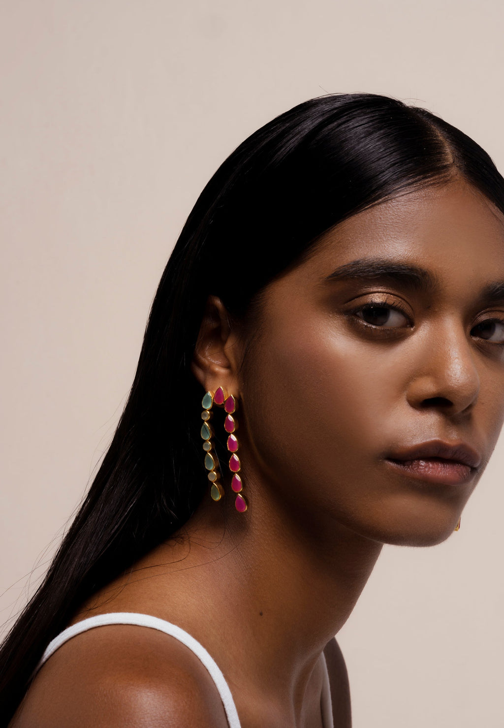 Pendientes Samsara Aguamarina