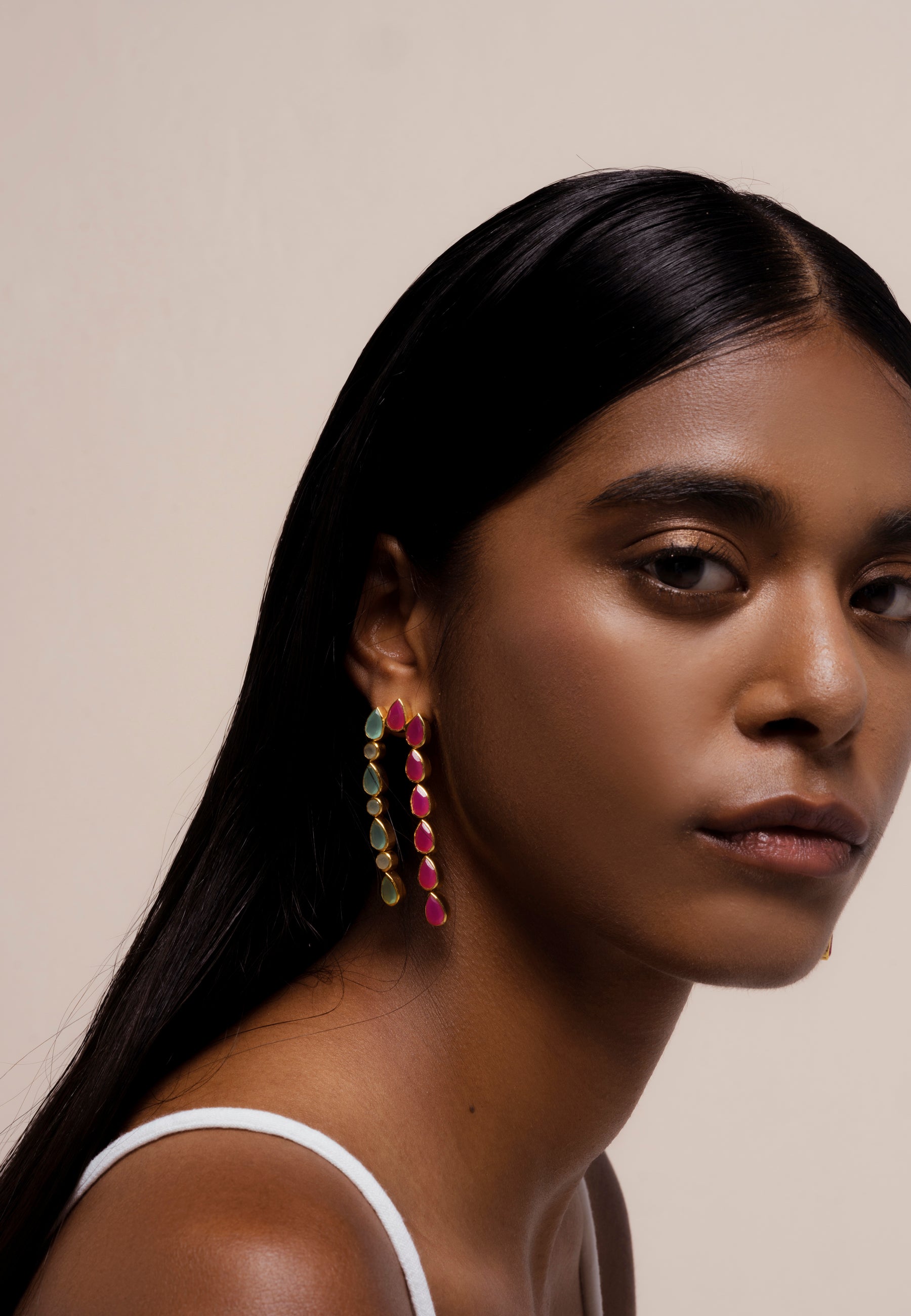Pendientes Samsara Aguamarina