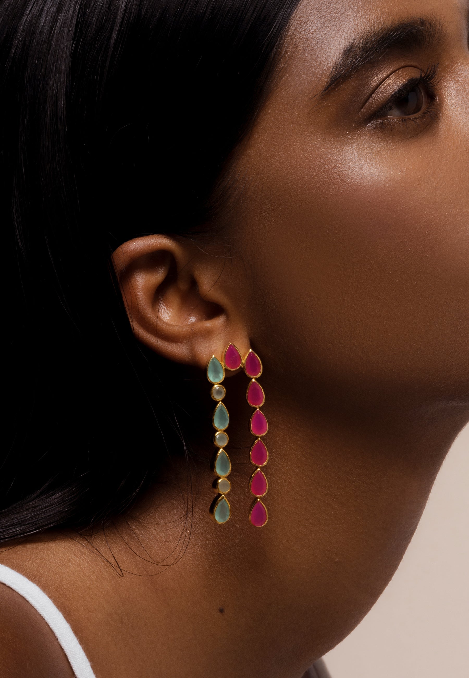 Pendientes Samsara Aguamarina