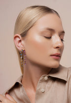 Pendientes Samsara Morado