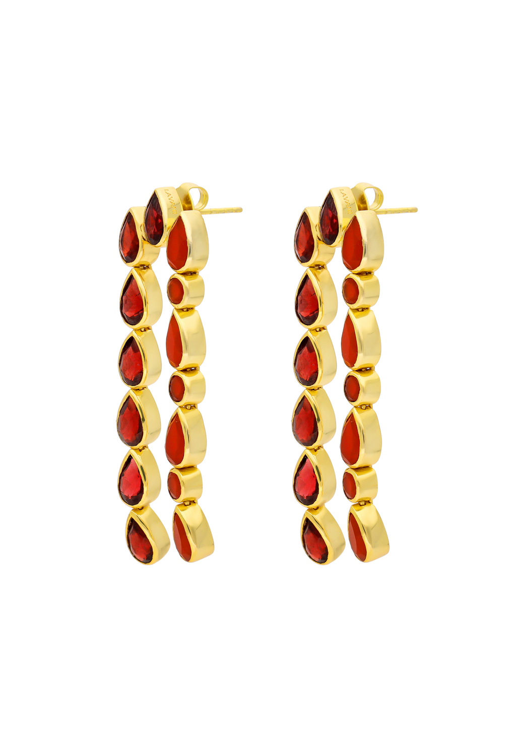 Pendientes Samsara Granate