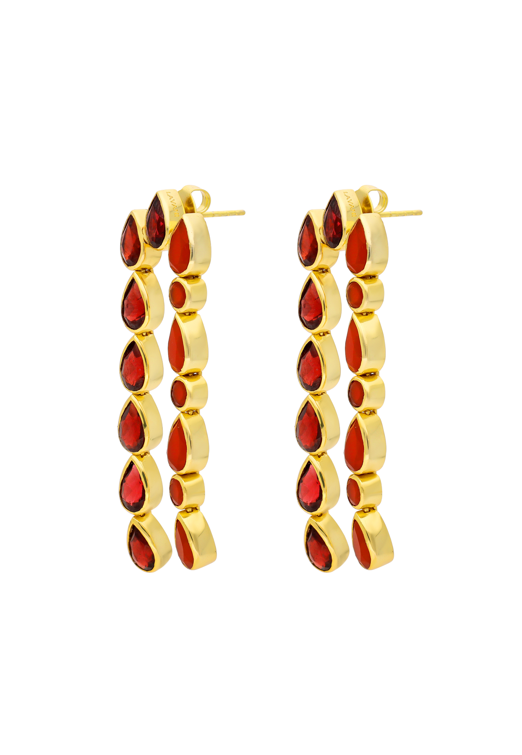 Pendientes Samsara Granate