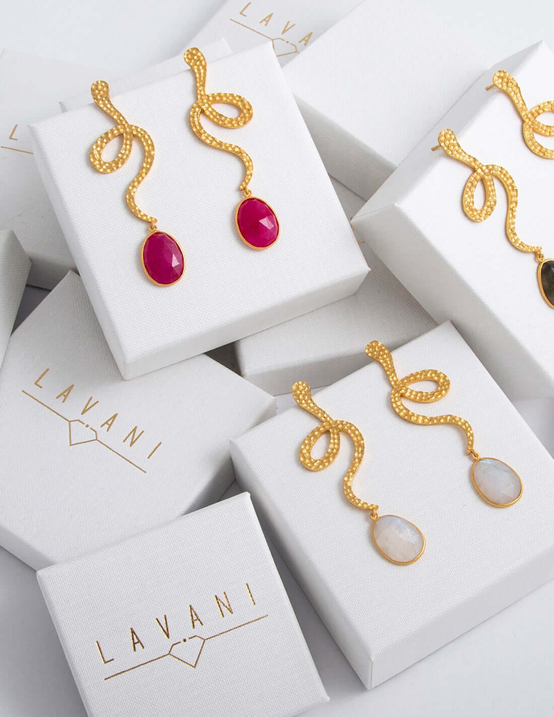 Pendientes Thar Blanco