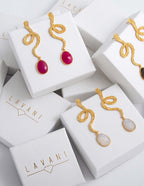 Pendientes Plata Thar Blanco