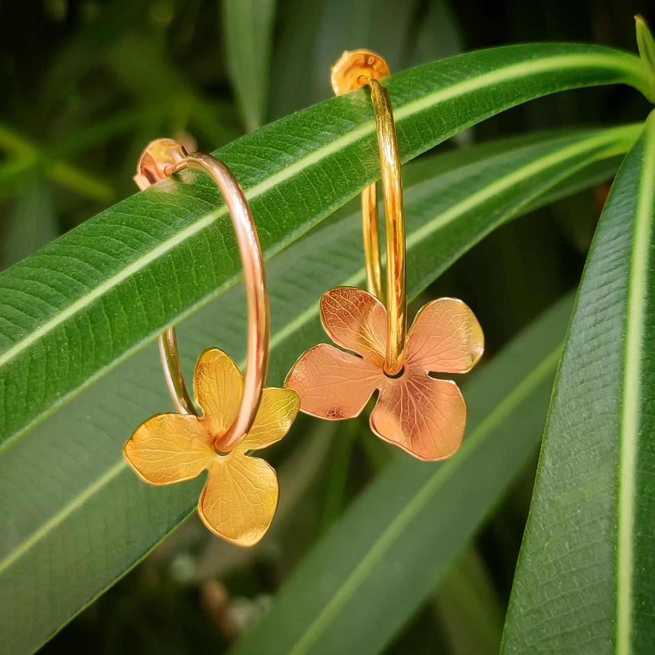 Pendientes Aros Hydrangea