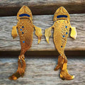 Pendientes Piscis Acuarela