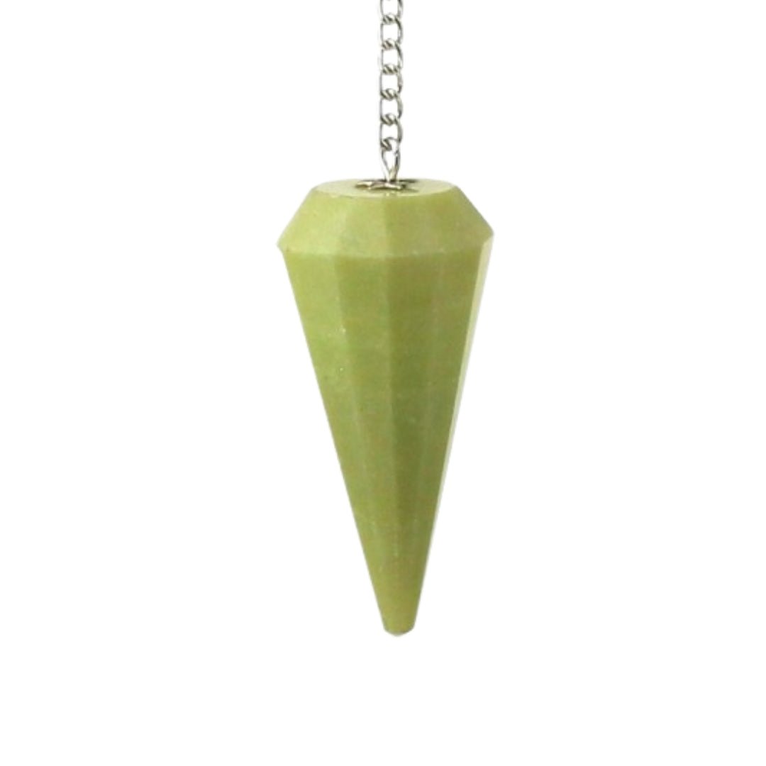 Péndulo de Jaspe Limón Facetado