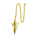 Péndulo Espiral de Metal Dorado