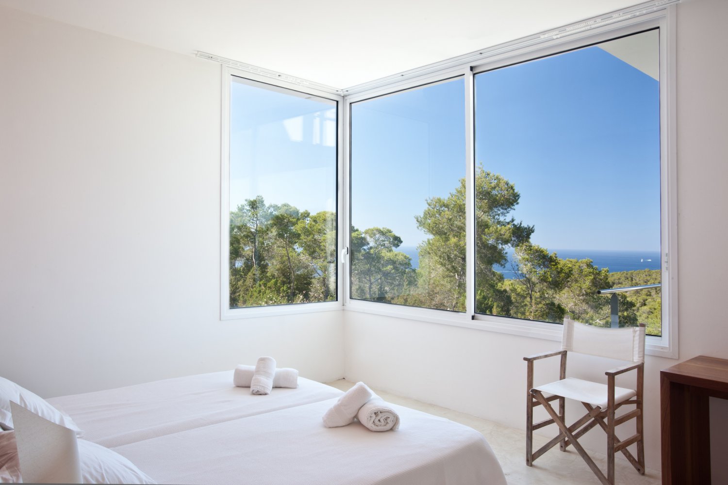 Panoramic Sea-View Hilltop Modern Ibiza Villa with Amazing Sunsets near Cala Bassa