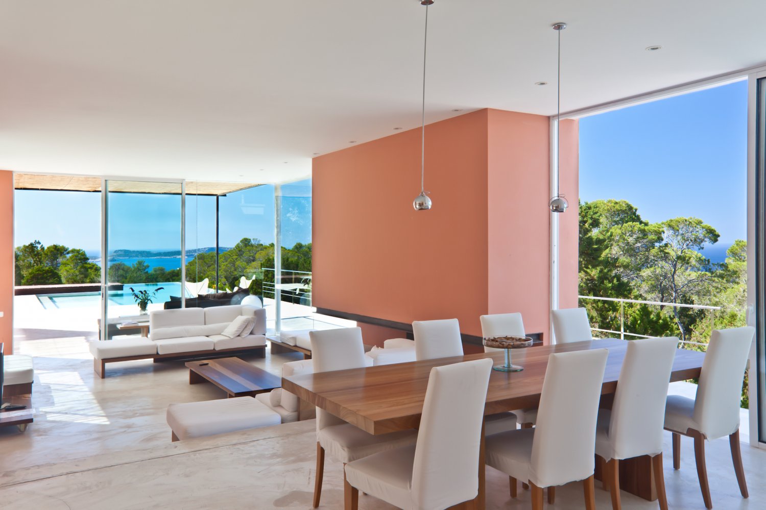 Panoramic Sea-View Hilltop Modern Ibiza Villa with Amazing Sunsets near Cala Bassa