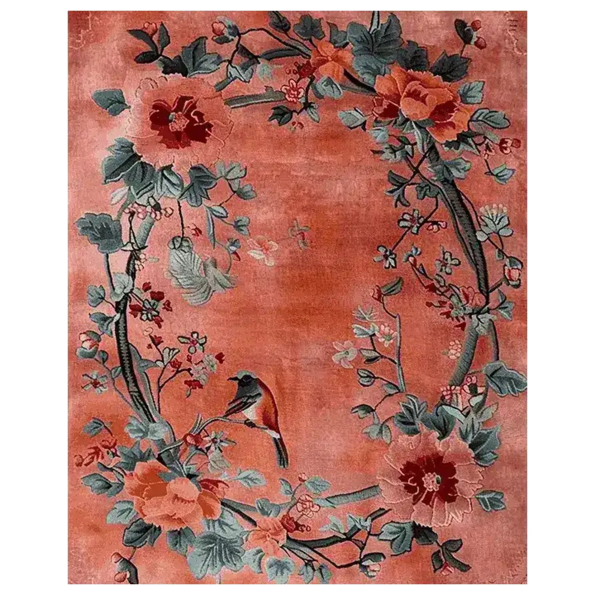 Petal and Perch Hand Tufted Rug