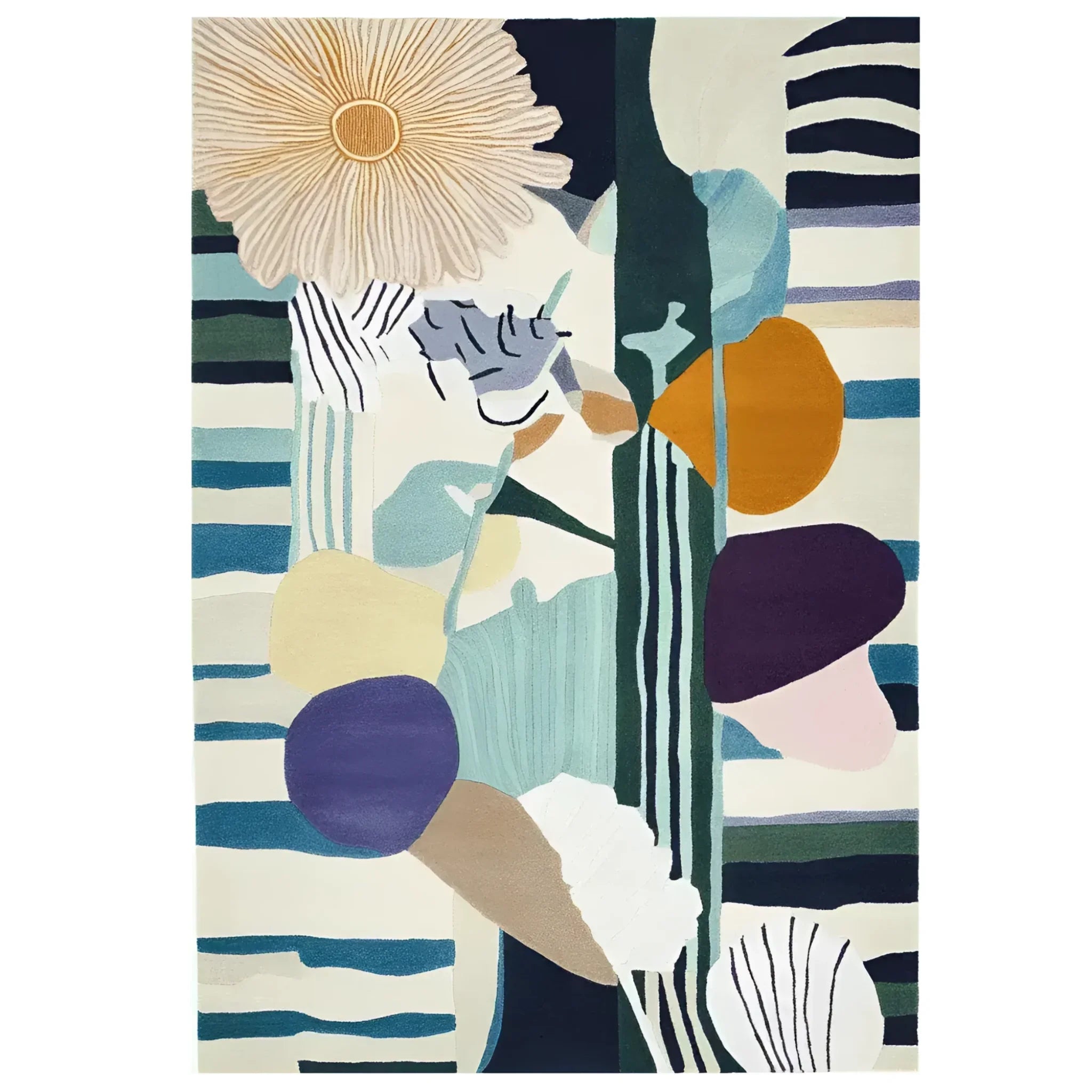 Petal Chaos Hand Tufted Rug