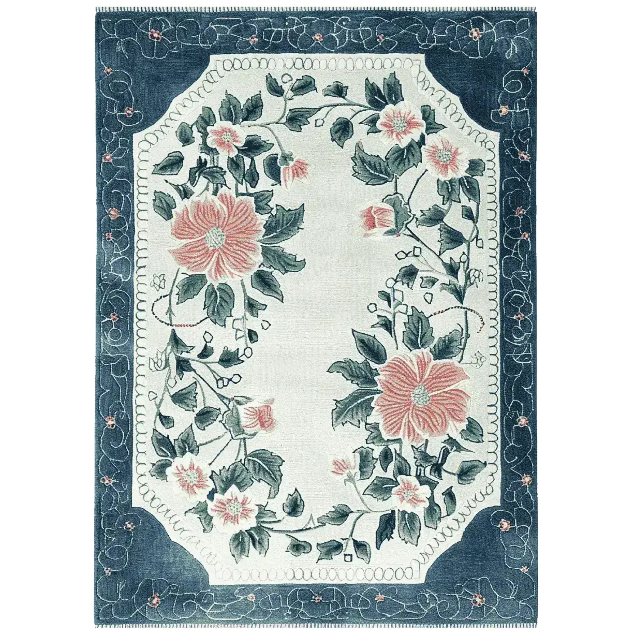 Petal Crest Bloom Hand Tufted Rug