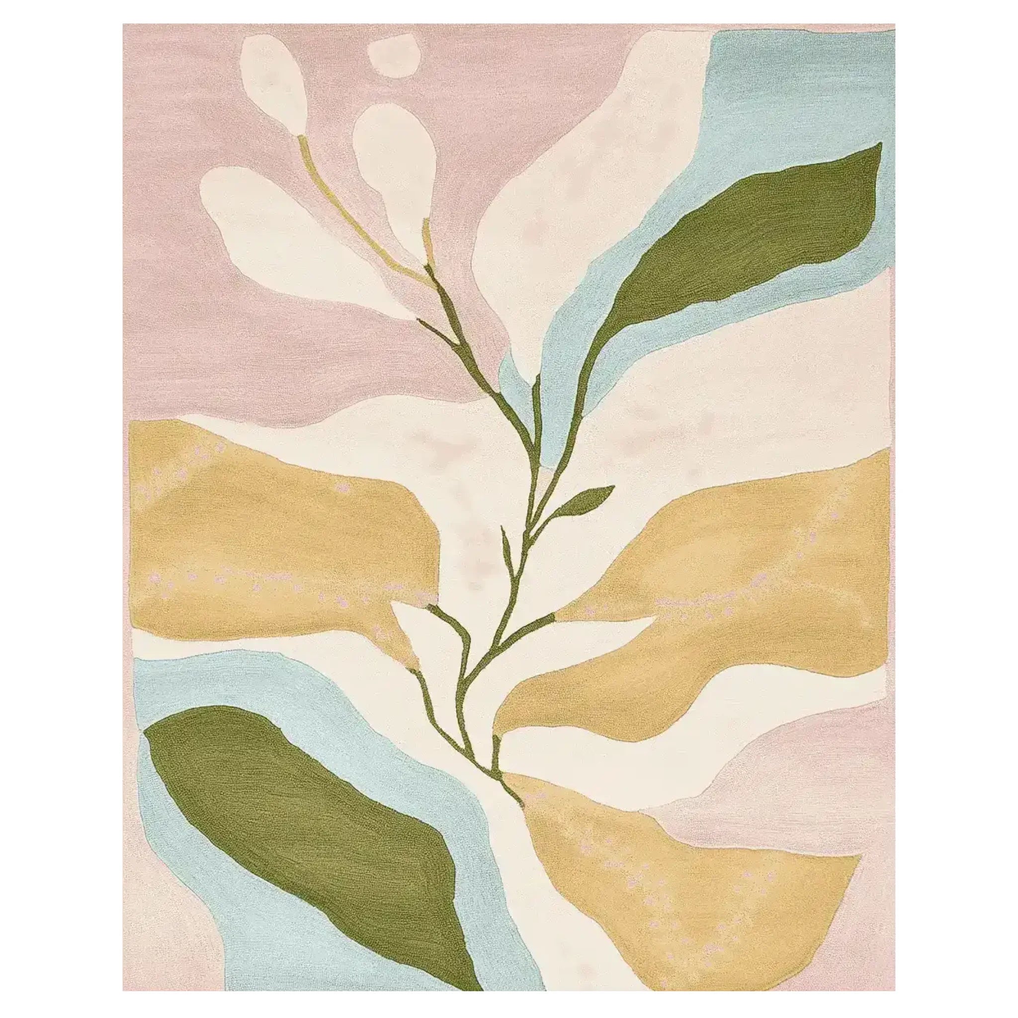 Petal Wave Hand Tufted Rug