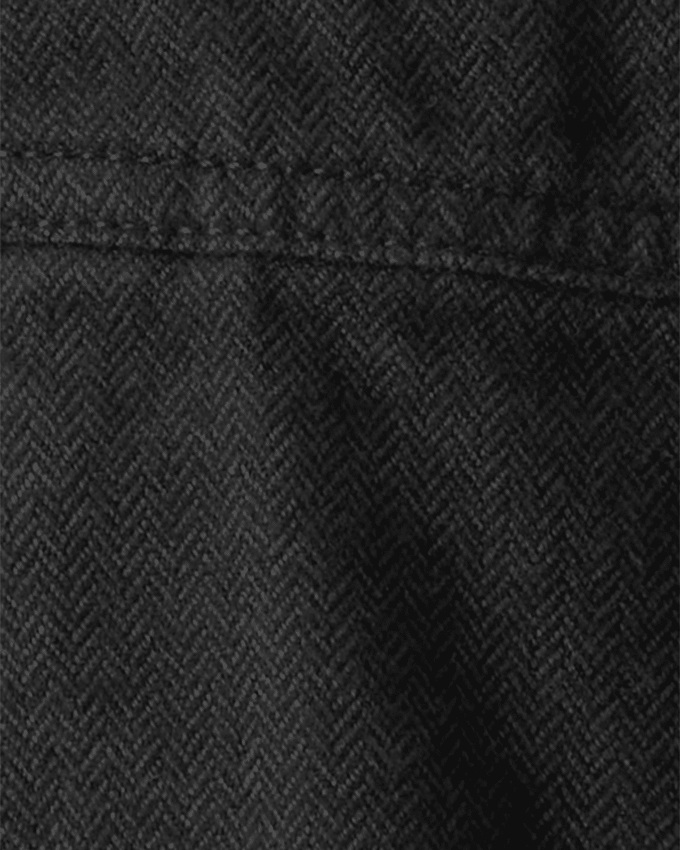 Peto de pana algodón negro