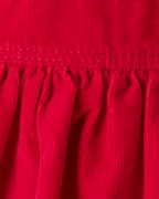 Peto de pana algodón rojo