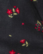 Peto de pana con estampado floral