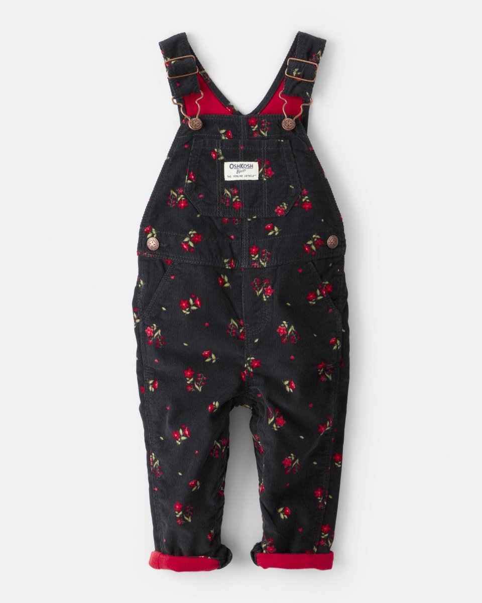 Peto de pana con estampado floral