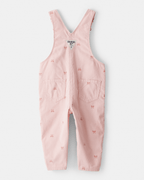 Peto de pana con lazo estampado rosa