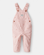 Peto de pana con lazo estampado rosa