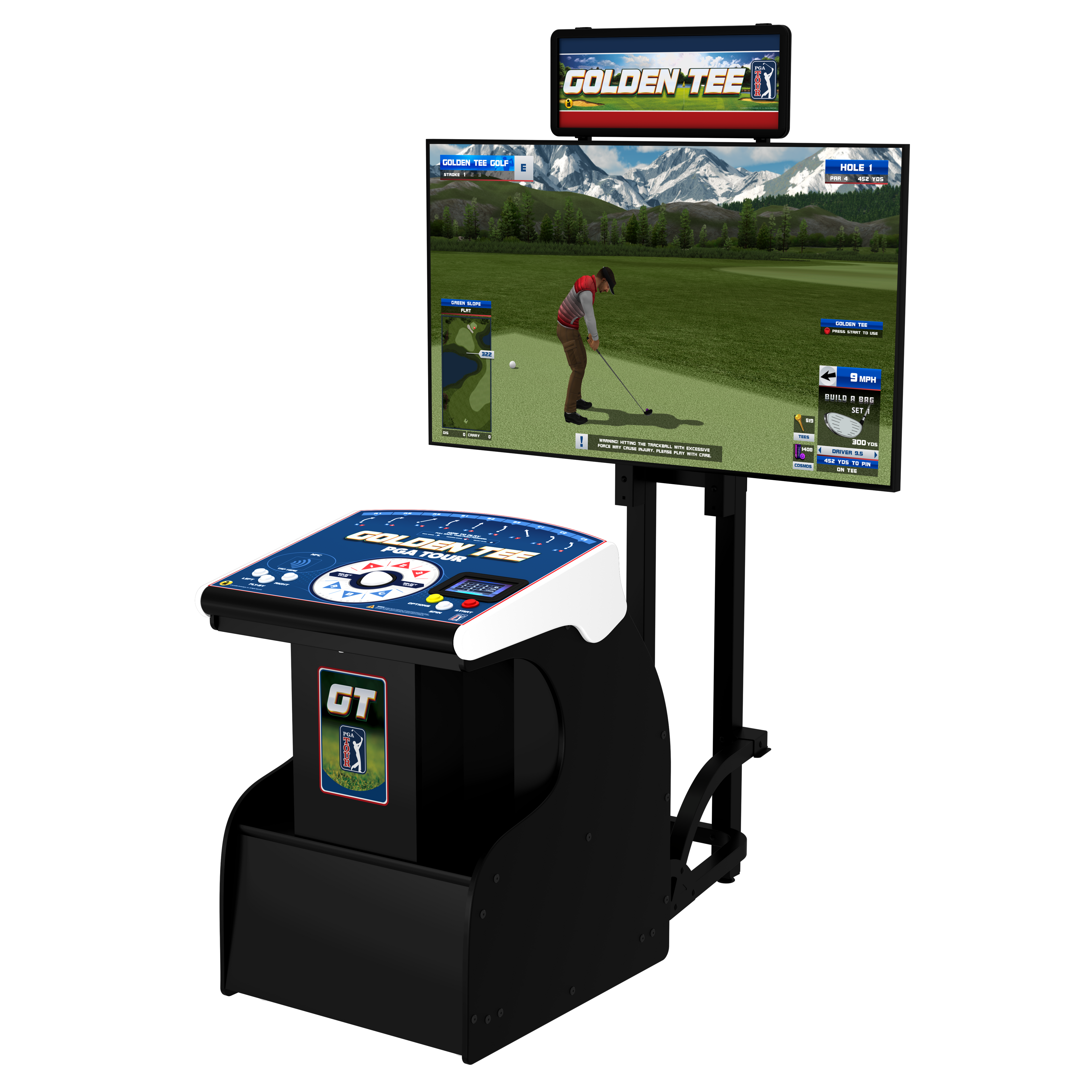 Golden Tee PGA TOUR Showpiece PRO w/ Stand