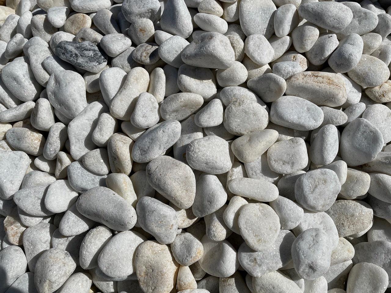 Canto rodado Blanco Macael