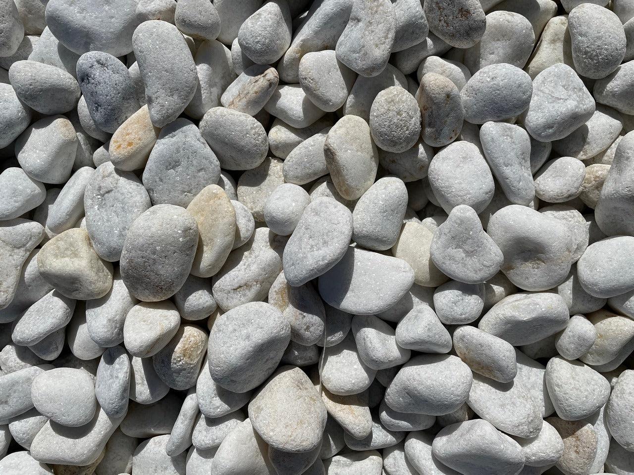 Canto rodado Blanco Macael