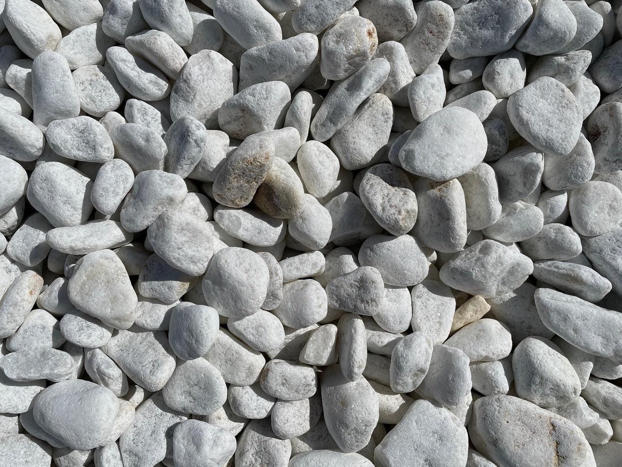 Canto rodado Blanco Macael