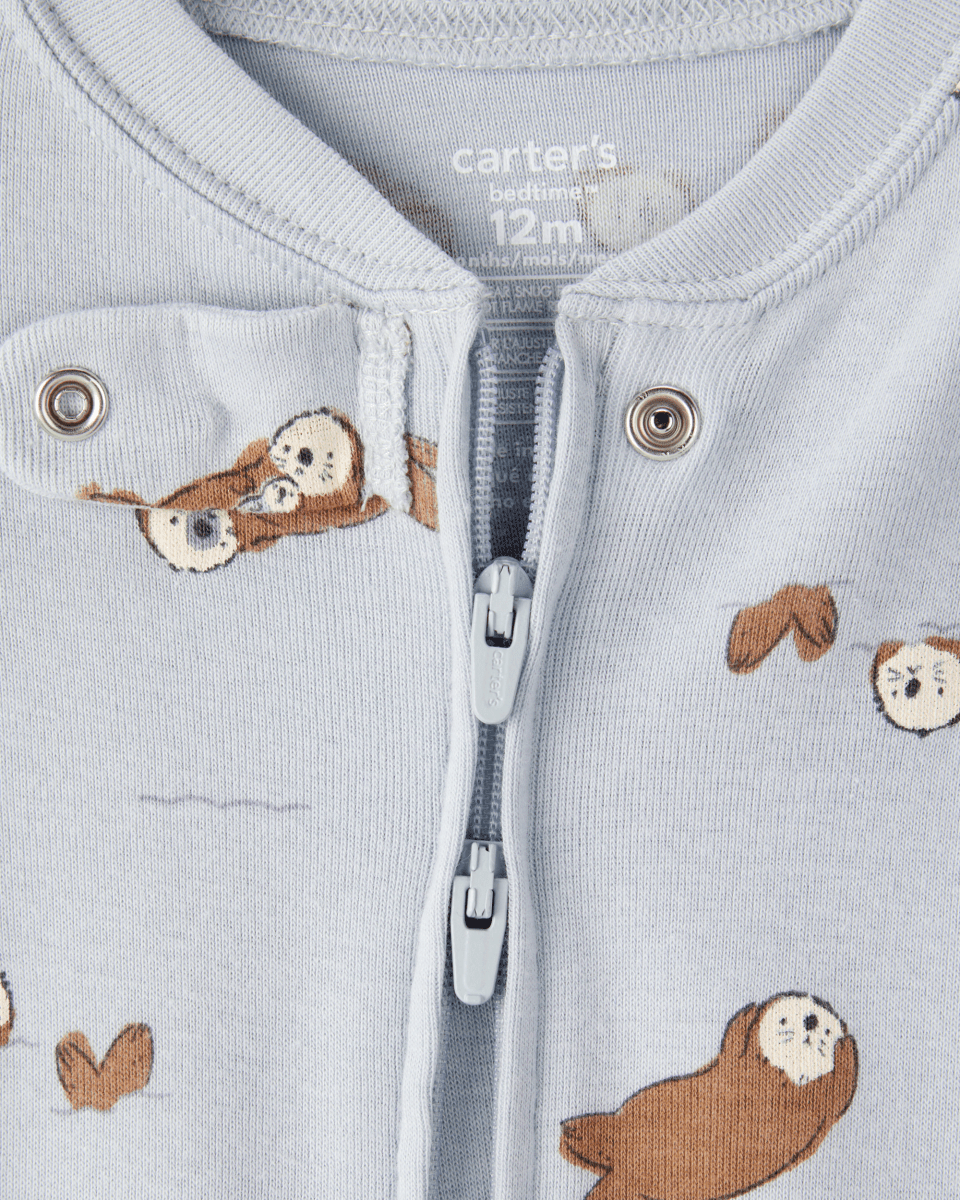 Pijama algodón con diseño azul
