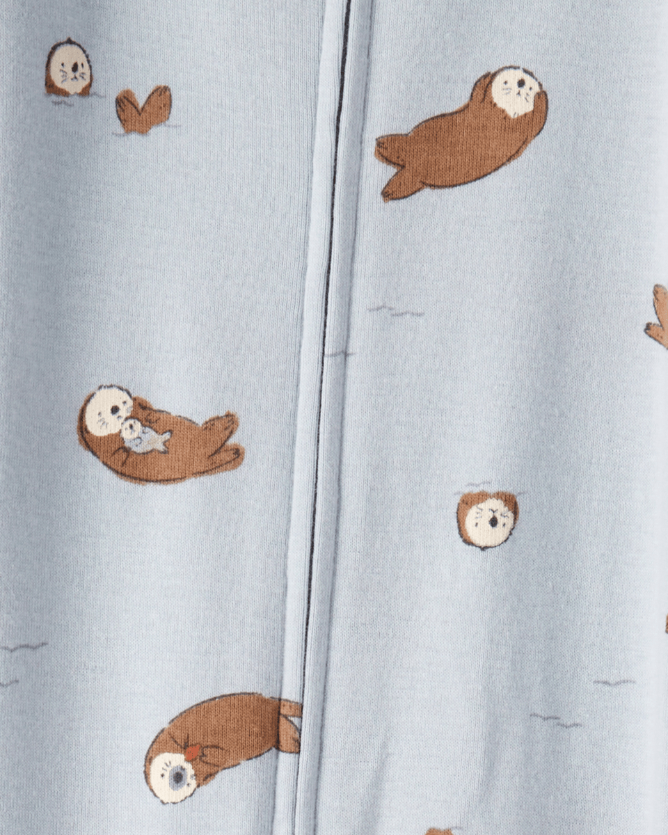 Pijama algodón con diseño azul