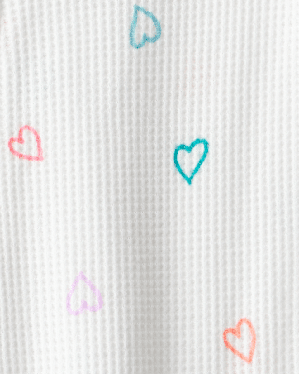 Pijama algodón con diseño corazones
