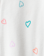 Pijama algodón con diseño corazones