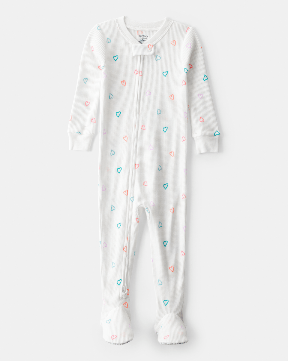 Pijama algodón con diseño corazones
