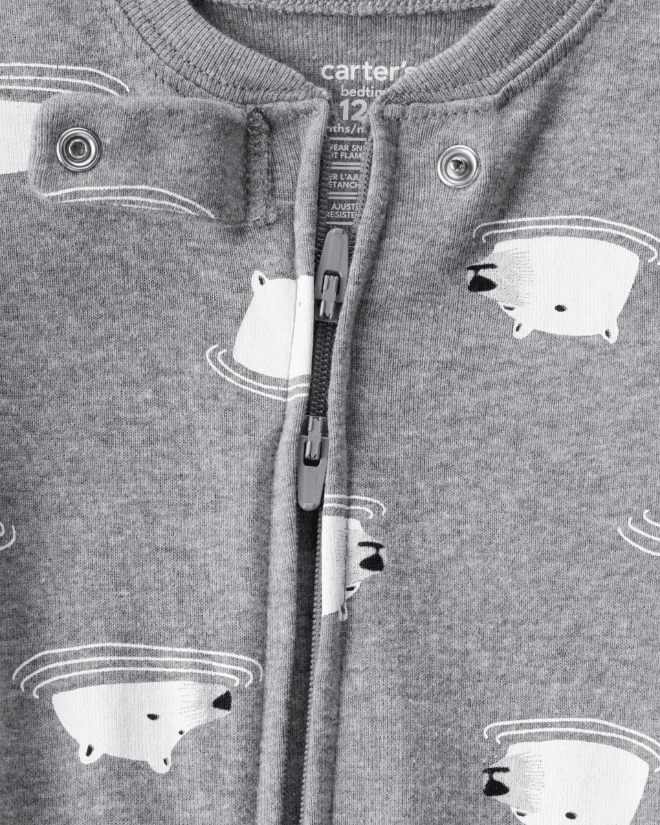 Pijama algodón con diseño oso polar