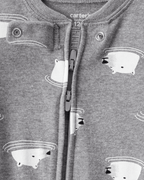 Pijama algodón con diseño oso polar