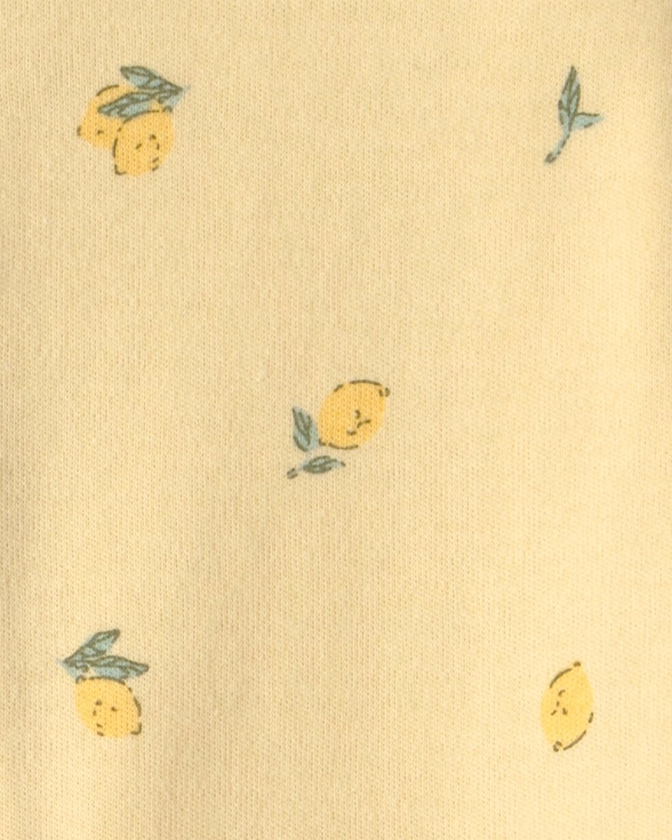 Pijama de algodón con estampado de limones