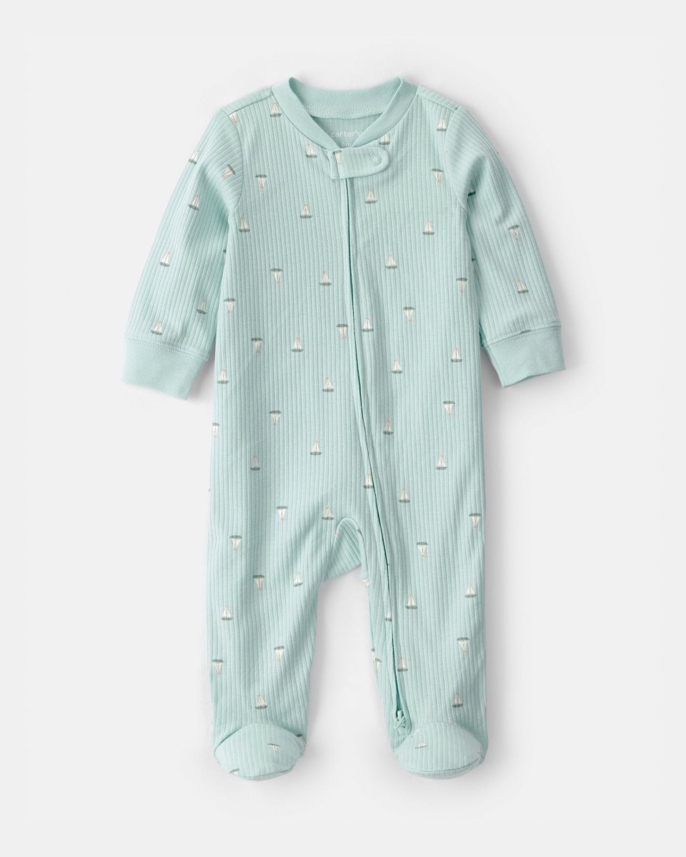 Pijama de algodón con estampado de veleros