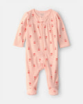 Pijama de algodón con estampado floral