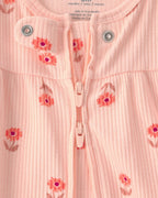 Pijama de algodón con estampado floral