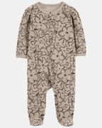 Pijama entero de algodón térmico diseño floral