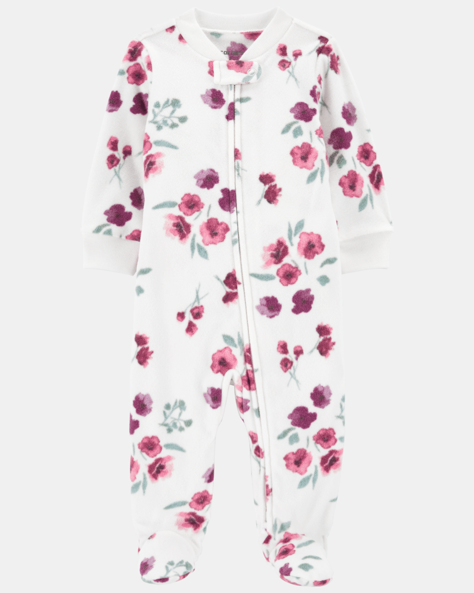 Pijama entero micropolar diseño floral
